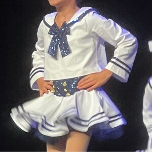 Weissmann child large tap/jazz sailor costume